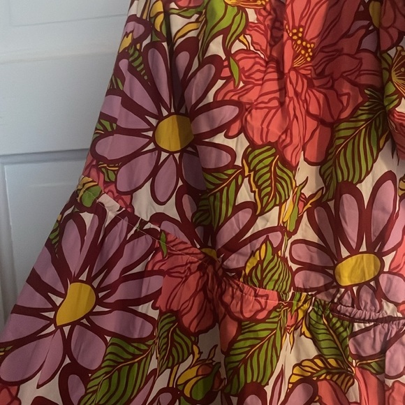 SFW One Shoulder Puff Sleeve Maxi Dress - small - worn once - Picture 5 of 6